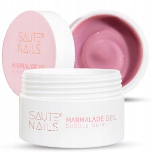 Saute Nails Marmalade Gel Żel budujący do przedłużania paznokci Bubble Gum 50g