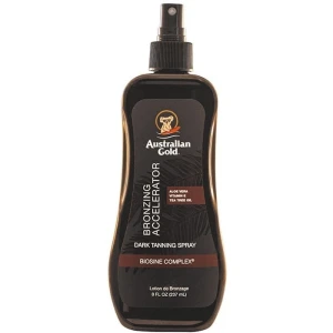 Australian Gold Bronzer spray do skóry wodoodporny żel przyspieszający opalanie Bronzing Accelerator Dark Tanning SPF 0 237ml