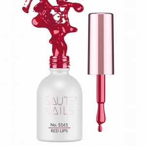 Saute Nails Kolorowy lakier hybrydowy do paznokci No. S161 Red Lips 8ml