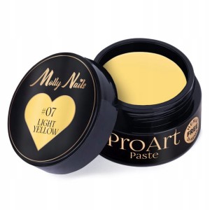 Molly Nails Pasta do zdobień paznokci ProArt Paste #07 Light Yellow HEMA/Di-HEMA FREE 5g