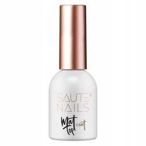 Saute Nails Top Coat Matt No Wipe Top matowy bez przemywania do lakierów hybrydowych 8ml