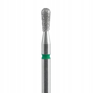 Staleks Frez diamentowy płomień mini match do skórek i paznokci FA120B023/5 zielony 2.3mm 5mm ścieralność średnia