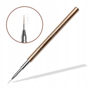 Saute Nails SN06 Rose Gold Pędzelek do zdobień paznokci z zamykaną skuwką cienki precyzyjny 6mm