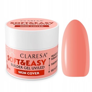 Claresa Żel budujący samopoziomujący do paznokci Soft&Easy Builder Gel Skin Cover 12g