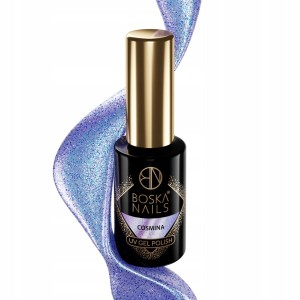 Boska Nails Cosmic Glow 487 Cosmina Lakier hybrydowy jasnofioletowy holograficzny 6ml