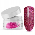 01 La’kier Diamond Dust Fuchsia Flicker 15g hipoalergiczny samopoziomujący żel budujący do paznokci z efektem Flash.jpg