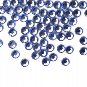 Cyrkonie szklane do zdobień paznokci SS3 Light Sapphire 50 sztuk