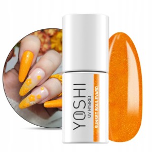 Yoshi Retrowave 011 Sunset Boulevard Brokatowy lakier hybrydowy z efektem flash neon 6ml