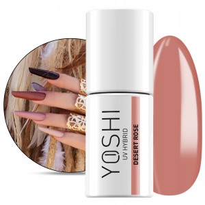 Yoshi Free Spirit 132 Desert Rose Kolorowy lakier hybrydowy do paznokci 6ml