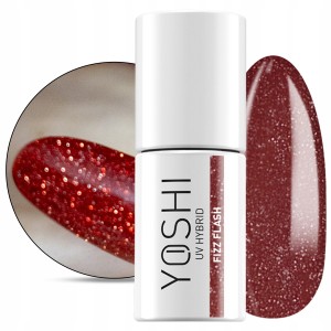 Yoshi Sip Sip Hooray 142 Fizz Flash Brokatowy lakier hybrydowy z efektem flash 6ml
