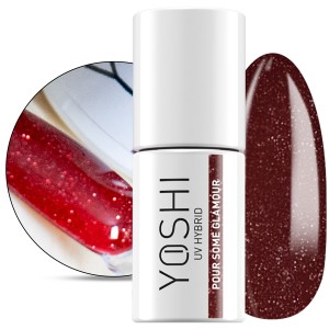 Yoshi Sip Sip Hooray 145 Pour Some Glamour Brokatowy lakier hybrydowy z efektem flash 6ml