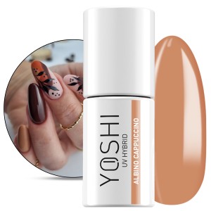 Yoshi Ciao Italiani 323 Albino Cappuccino Kolorowy lakier hybrydowy do paznokci 6ml