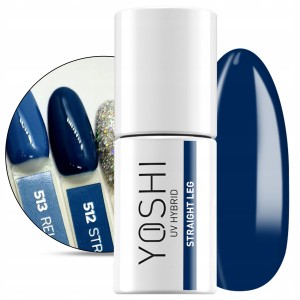 Yoshi Blue Jeans 512 Straight Leg Kolorowy lakier hybrydowy do paznokci 6ml