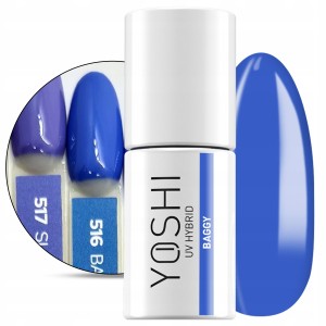 Yoshi Blue Jeans 516 Baggy Kolorowy lakier hybrydowy do paznokci 6ml