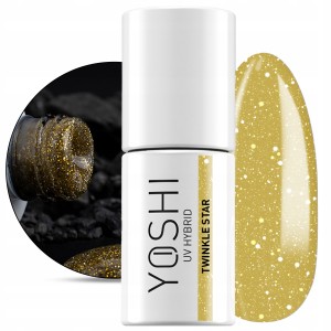 Yoshi Touch The Galaxy 522 Twinkle Star Brokatowy lakier hybrydowy do paznokci 6ml