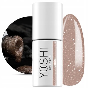 Yoshi Touch The Galaxy 523 Sirius Brokatowy lakier hybrydowy do paznokci 6ml