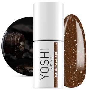 Yoshi Touch The Galaxy 529 Amethyst Allure Brokatowy lakier hybrydowy do paznokci 6ml