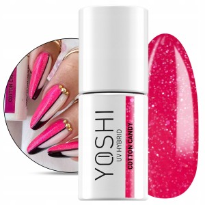 Yoshi Candy Shop 723 Cotton Candy Kolorowy lakier hybrydowy do paznokci 6ml
