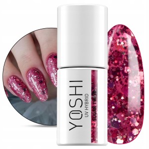 Yoshi Candy Shop 724 Sugar Twist Kolorowy lakier hybrydowy do paznokci 6ml