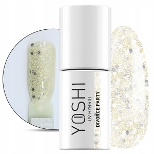 Yoshi Divorce 811 Divorce Party Brokatowy lakier hybrydowy do paznokci 6ml