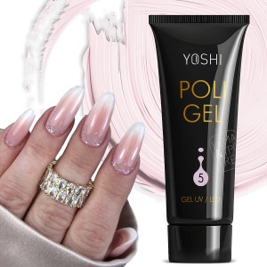 Yoshi PoliGel No 5 Pink Akrylożel UV LED do paznokci Hema i TPO free 30g