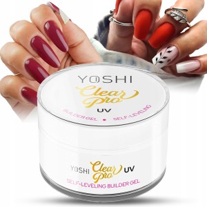 Yoshi Clear Pro UV Self-Leveling Builder Gel Żel budujący samopoziomujący do paznokci 50ml