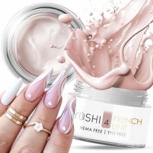 Yoshi French Line 4 Żel budujący samopoziomujący do paznokci Hema i TPO Free 15ml