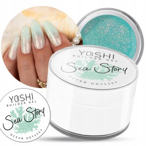 Yoshi Builder Gel Sea Story Ocean Odyssey Żel UV LED budujący samopoziomujący do paznokci z drobiną 15ml