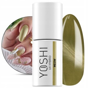 Yoshi Silk Catitude 926 Meow Lakier hybrydowy do paznokci efekt kocie oko 6ml