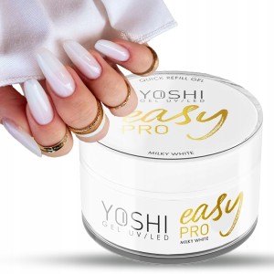 Yoshi Gel Easy Pro Milky White Kryjący żel budujący do paznokci 50ml