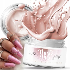 Yoshi Gel Thixo Pro Bling Żel budujący samopoziomujący do paznokci z tiksotropią 15ml