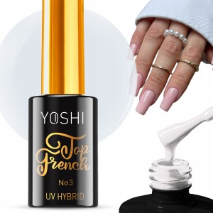 Yoshi Top French nr 3 do lakierów hybrydowych nude 10ml