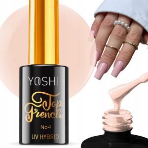 Yoshi Top French nr 4 do lakierów hybrydowych nude 10ml