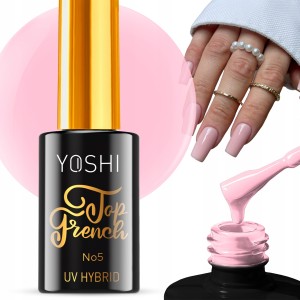 Yoshi Top French nr 5 do lakierów hybrydowych pink 10ml