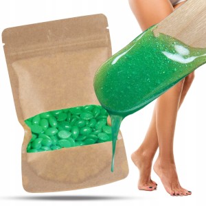 ItalWax Top Line Emerald Synthetic Film Wax Wosk twardy syntetyczny (hipoalergiczny) do depilacji bezpaskowej skóry wrażliwej 250g (opakowanie eko)