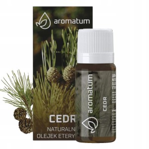 Aromatum Cedr Naturalny olejek eteryczny przeciwzapalny i uspokajający 12ml
