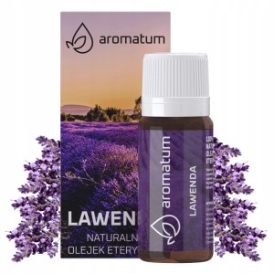 Aromatum Lawenda Naturalny olejek eteryczny uspokajający i wspomagający leczenie infekcji dróg oddechowych 12ml