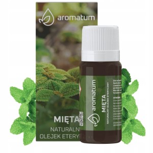 Aromatum Mięta Naturalny olejek eteryczny przeciwbólowy, przeciwzapalny i odświeżający 12ml