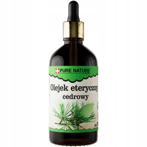 Pure Natura Olejek eteryczny cedrowy Naturalny olejek eteryczny antyseptyczny, przeciwzapalny, relaksujący, wspomaga oddychanie 100ml