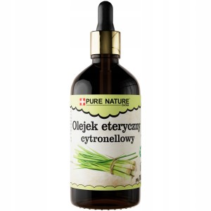 Pure Natura Olejek eteryczny cytronellowy Naturalny olejek eteryczny silny środek antyseptyczny i odstraszacz owadów 100ml