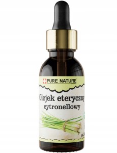 Pure Natura Olejek eteryczny cytronellowy Naturalny olejek eteryczny silny środek antyseptyczny i odstraszacz owadów 30ml