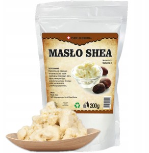 Pure Chemical Masło shea naturalne do twarzy i ciała Anti-Aging i głębokie odżywienie bogate w witaminy A i E 200g