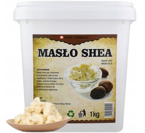 Pure Chemical Masło shea naturalne do twarzy i ciała Anti-Aging i głębokie odżywienie bogate w witaminy A i E 1kg