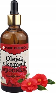 Pure Chemical Olejek tsubaki z kamelii japońskiej Naturalny olejek do pielęgnacji skóry, włosów, paznokci 30ml