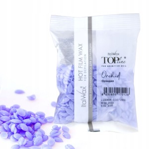 ItalWax Top Formula Orchid Film wax - hipoalergiczny niskotemperaturowy wosk do skóry wrażliwej w granulkach dropsach do depilacji bezpaskowej 100 gram - WYPRZEDAŻ OUTLET