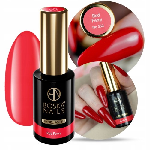 00 Boska Nails Up Divina 553 Red Ferry wyrazisty czerwony lakier hybrydowy 10ml.jpg
