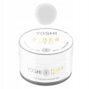 Yoshi Fiber Pro No1 Przezroczysty samopoziomujący żel budujący do paznokci bez TPO 50ml