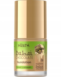 Stars from The Stars Chocolate Foundation 08 Deep tan Podkład kryjąco-wygładzający o zapachu czekolady dubajskiej 25g