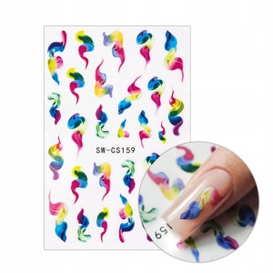 Naklejki samoprzylepne na paznokcie Smoky Nail nr SW-CS159 efekt dymu