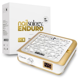 Clavier Enduro Nailsology DC5 60W Profesjonalny pochłaniacz pyłu biało-złoty
